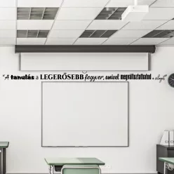   A tanulás a legerősebb fegyver… – Motiváló idézet falmatrica