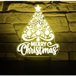 11. Karácsonyi 3D hatású led lámpa