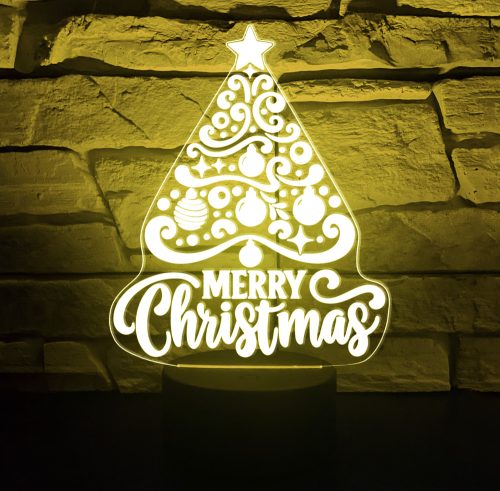 11. Karácsonyi 3D hatású led lámpa
