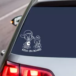   Macis Kalandorok – Egyedi Feliratos "Kids on Board" Prémium Autómatrica