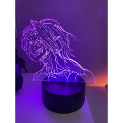 Attack on Titan 7 színű 3D LED lámpa