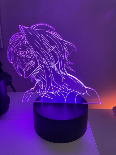 Attack on Titan 7 színű 3D LED lámpa