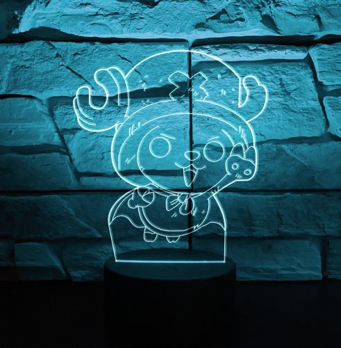 One Piece 7 színű 3D LED lámpa