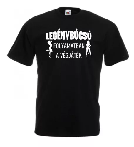 Legénybúcsú folyamatban a végjáték férfi póló