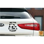 Baba panda az autóban 