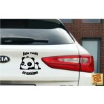 Baba panda az autóban 