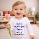Apa és Én Nagyon Szeretünk!– Hosszú Ujjú Anyák Napi Köszöntő Baba Body