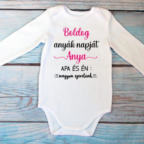 Anyák napi baba body – Boldog Anyák Napját felirattal