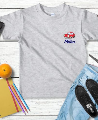 Bölcsödés jellel és névvel gyerek póló