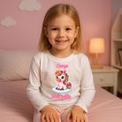 Alvós hosszú ujjú gyerek póló névvel – sokféle cuki állatkás mintával