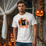 Vampurr férfi halloween póló