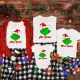 Karácsonyi Grinch családi póló szett gyerek pólóval és baba bodyval