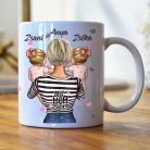 A világnak egy anya vagy egyedi bögre Kislány Ikrek