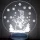 Hóemberes hógömb - 3D hatású led lámpa