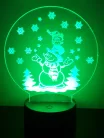 Hóemberes hógömb - 3D hatású led lámpa