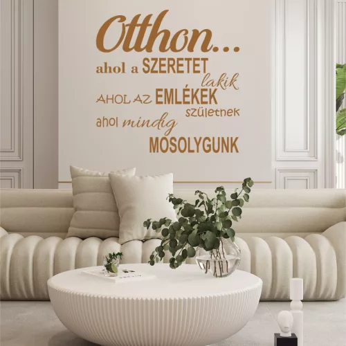 Otthon ahol a szeretet lakik falmatrica (3. változat)
