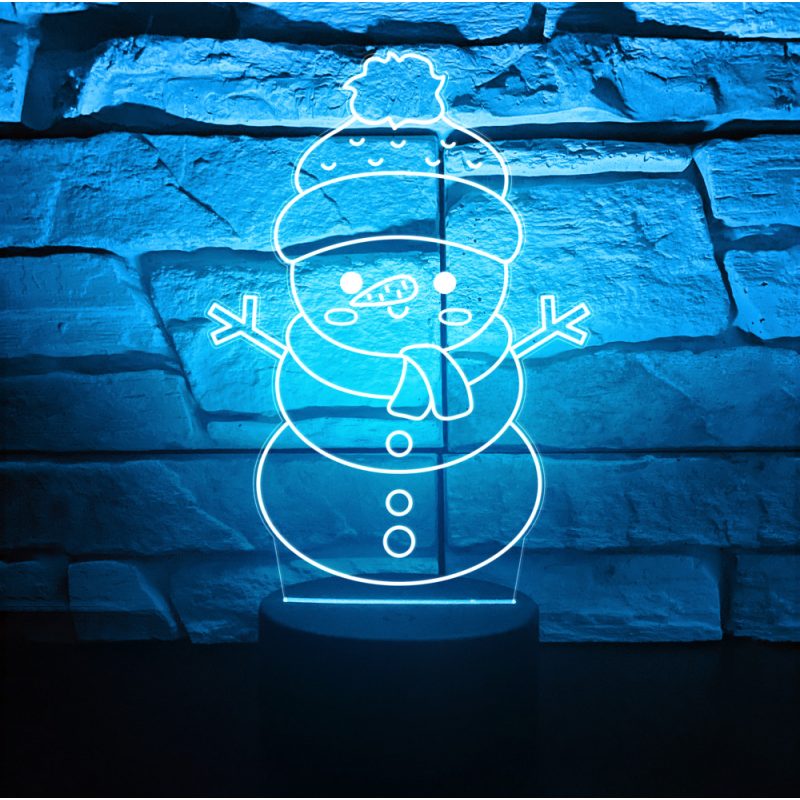 Hóemberes 3D hatású led lámpa
