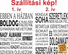 Ebben a házban boldog család vagyunk – Idézetes falmatrica (2. változat)