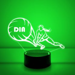 Röplabdás 3D lámpa egyedi névvel