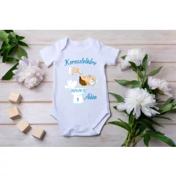 Keresztelődre fiús baba body
