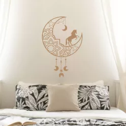   Lovas Mandala Álomfogó Falmatrica – Elegáns holdas dekoráció