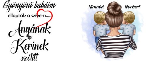 Gyönyörű babáim ellopták a szívem egyedi bögre