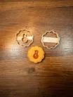 Linzer kinyomó hóember mintával