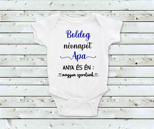 Boldog névnapot Apa baba body