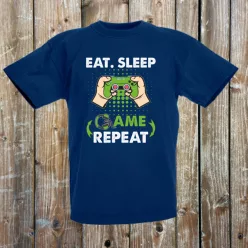 Eat, Sleep, Gaming, Repart gyerek póló
