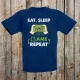 Eat, Sleep, Gaming, Repart gyerek póló