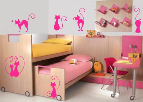 Cica-Kaland Garnitúra – Komplett Kreatív Falmatrica Szett Állatbarátoknak