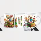 Minecraft születésnapi bögre – „Happy Birthday” felirattal