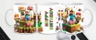 Minecraft születésnapi bögre – „Happy Birthday” felirattal