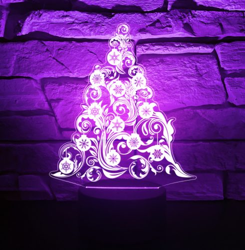 16. Karácsonyi 3D hatású led lámpa