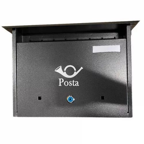 Postaláda Fekvő antik szürke 350x270x70