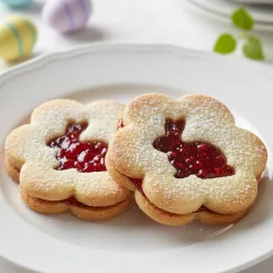 Tavaszi Rét – Nyuszi a Virágban Linzer Kiszúró