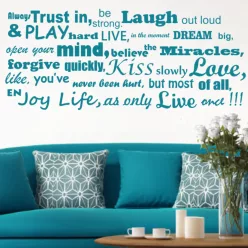   Always Trust In, Be Strong – inspiráló angol idézet falmatrica