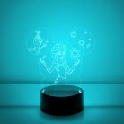 Jégvarázs 7 színű 3D LED lámpa