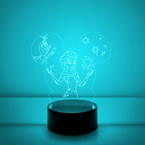 Jégvarázs 7 színű 3D LED lámpa