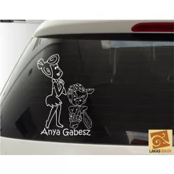 Anya, Kisfiával Autómatrica, Baba a kocsiban