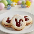 Húsvéti tojásban nyuszi linzer kinyomó