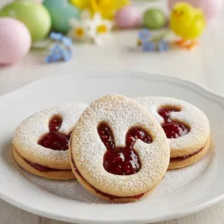 Húsvéti tojásban nyuszi linzer kinyomó