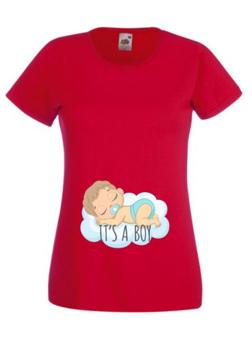 It's a Boy Hamarosan érkezem női póló