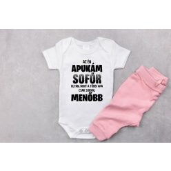 Az én apukám sofőr baba body (a nadrág nem tartozék)