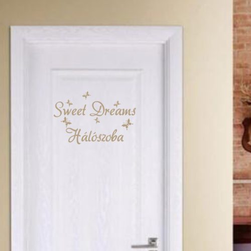 Sweet Dreams hálószoba ajtó-falmatrica