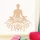 Lótuszvirág meditálóval falmatrica