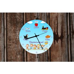 Ballágási üvegóra Max. 8 névvel (1. változat)