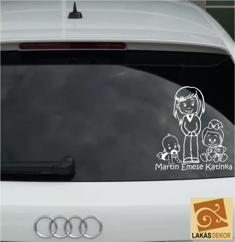 Babafiú Nagylány Kislány  autósmatrica 