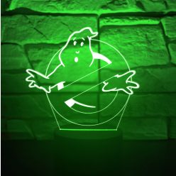 Szellemirtók 7 színű 3D LED lámpa
