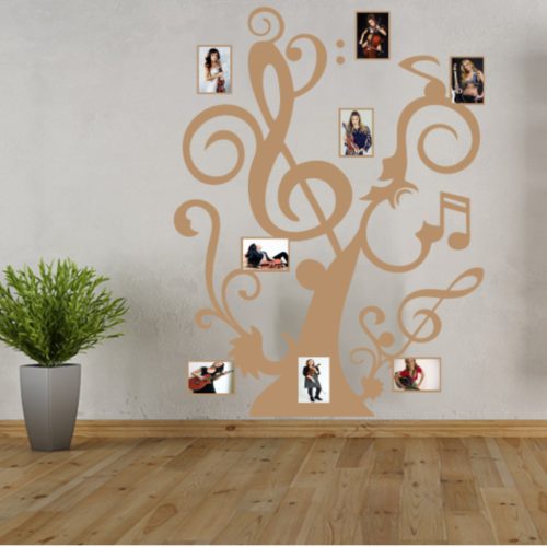 Zenefa fényképekkel falmatrica